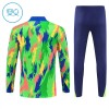 Brésil Sweat d'Entraînement Quarter-Zip 2025-26 Verte Pour Enfant